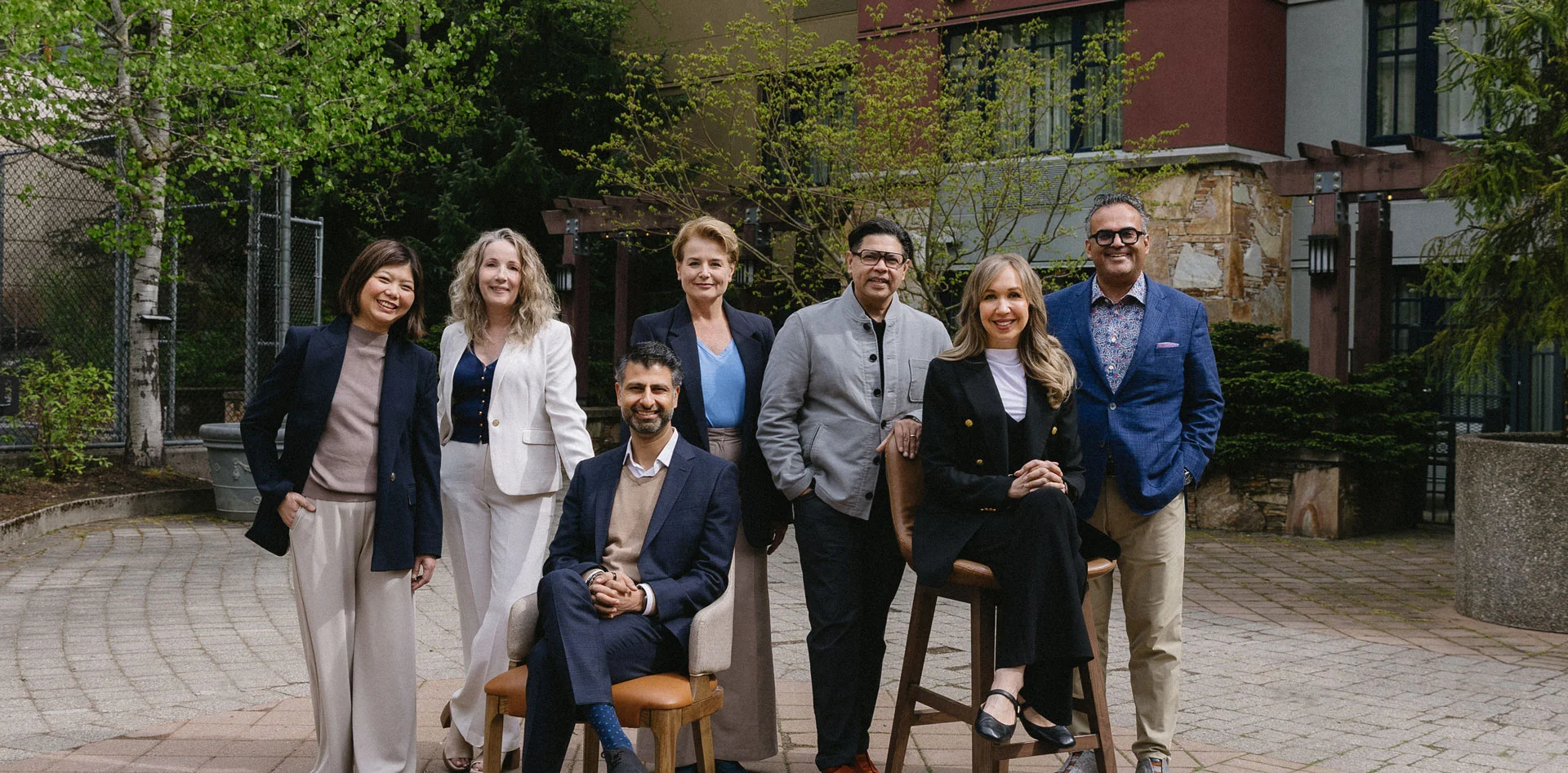 Optima Living leadership team, the team behind Harvest House senior living in Olds